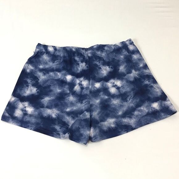 RAE DUNN RED WHITE & BLUE Tye-Dye Short Pajama Set - Picture 5 of 11